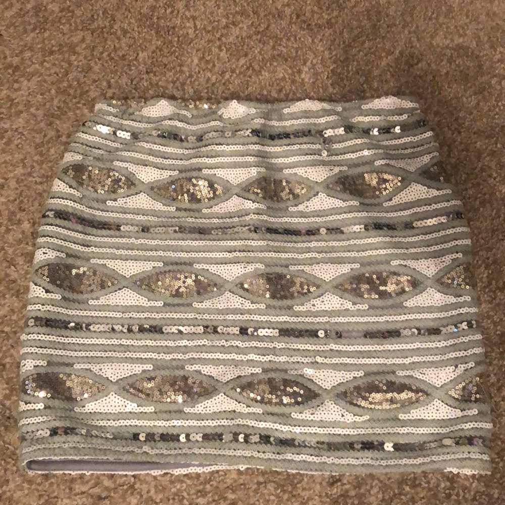 Sequin mini skirt